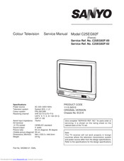 Sanyo C25EG92F Service Manual