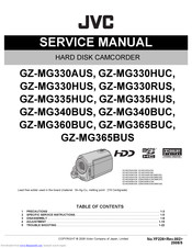 JVC GZ-MG365BUS Service Manual