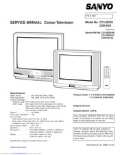 Sanyo C29LK35 Service Manual