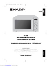 Sharp R-798 Operation Manual With Cookbook