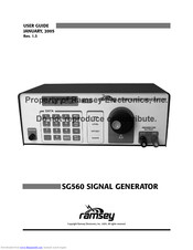 Ramsey Electronics SG560 User Manual