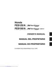 Honda FES125 S-wing Owner's Manual