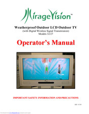 Mirage Vision 32 Operator's Manual