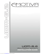 Emotiva UOM-6.2 Installation Manual
