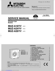 Mitsubishi Electric MUZ-A18YV Service Manual