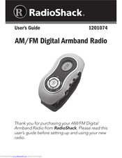 Radio Shack AM/FM Digital Armband Radio User Manual
