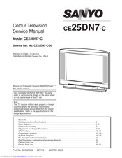 Sanyo CE25DN7-C Service Manual