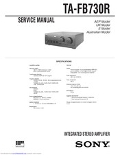 Sony TA-FB730R Service Manual