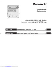 Panasonic CF-WEB194A Series Operating Instructions Manual