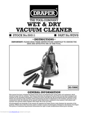 Draper WDV8 Instructions Manual