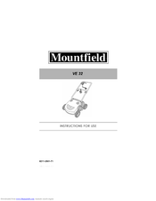 Mountfield VE 32 Instructions For Use Manual