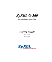 ZyXEL Communications 802.11g Wireless Access Point ZyXEL G-560 User Manual