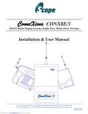 Scope CONX8E/3 Installation & User Manual