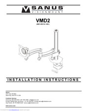 Sanus VMD2 Installation Instructions Manual