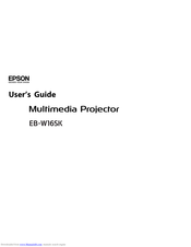 Epson EB-W16SK User Manual