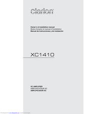 Clarion XC1410 Owners & Installation Manual