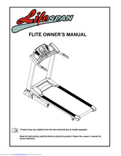 LifeSpan Treadmill Owner's Manual