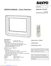 Sanyo C21LF37 Service Manual