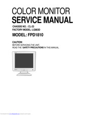 Gateway FPD1810 Service Manual