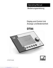 HBM DT85 Operating Manual