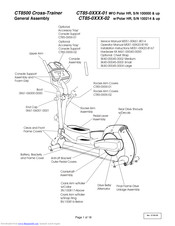 Cross-Trainer CT8500 General Assembly