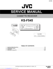 JVC KS-F545 Service Manual