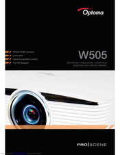 Optoma W505 Brochure & Specs