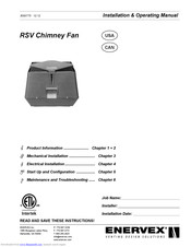 Enervex RSV Installation & Operating Manual