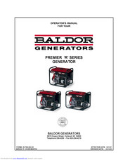 Baldor Premier 'R' Series Operator's Manual