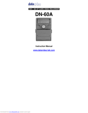 Datavideo DN-60A Instruction Manual