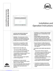 Jøtul GI 450 DV Katahdin Installation And Operation Instructions Manual