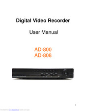 Security Cams AD-800 User Manual