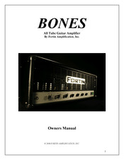 Fortin Bones Owner's Manual