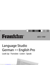 Franklin BDS-1990 User Manual