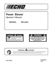 Echo PB-261L Operator's Manual