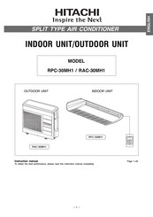 Hitachi RPC-30MH1 Instruction Manual