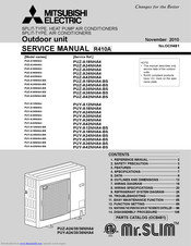 Mitsubishi Electric PUZ-A30NHA4-BS Service Manual