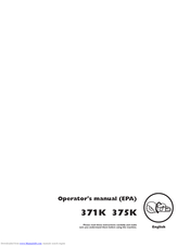 Husqvarna 371K Operator's Manual