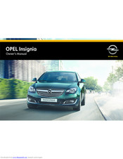 Opel OPEL INSIGNIA 2014 Owner's Manual