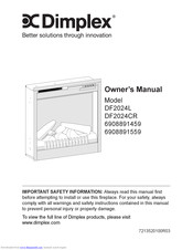 Dimplex DF2024L Owner's Manual