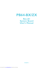 DFI PB64-ZX User Manual