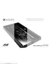 Audiotec Fischer Helix A6 Instruction Manual