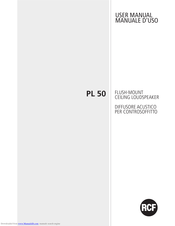 RCF PL 50 User Manual