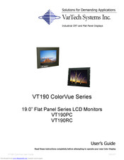 Vartech Systems ColorVue VT190PC User Manual