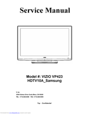 Vizio VP423 Service Manual