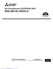 Mitsubishi Electric MXZ-160VA-A Installation Manual