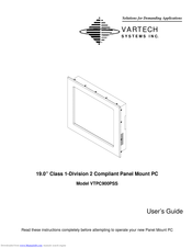 Vartech Systems VTPC900PSS User Manual