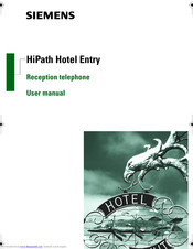 Siemens HiPath Hotel Entry User Manual