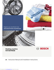 Bosch WAY28790GB Instruction Manual