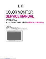 LG FLATRON L3000A Service Manual